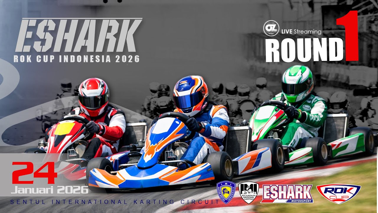 📡 Live Day 1 | ESHARK ROK CUP INDONESIA ROUND 1  | Sentul International Karting Circuit - 2026