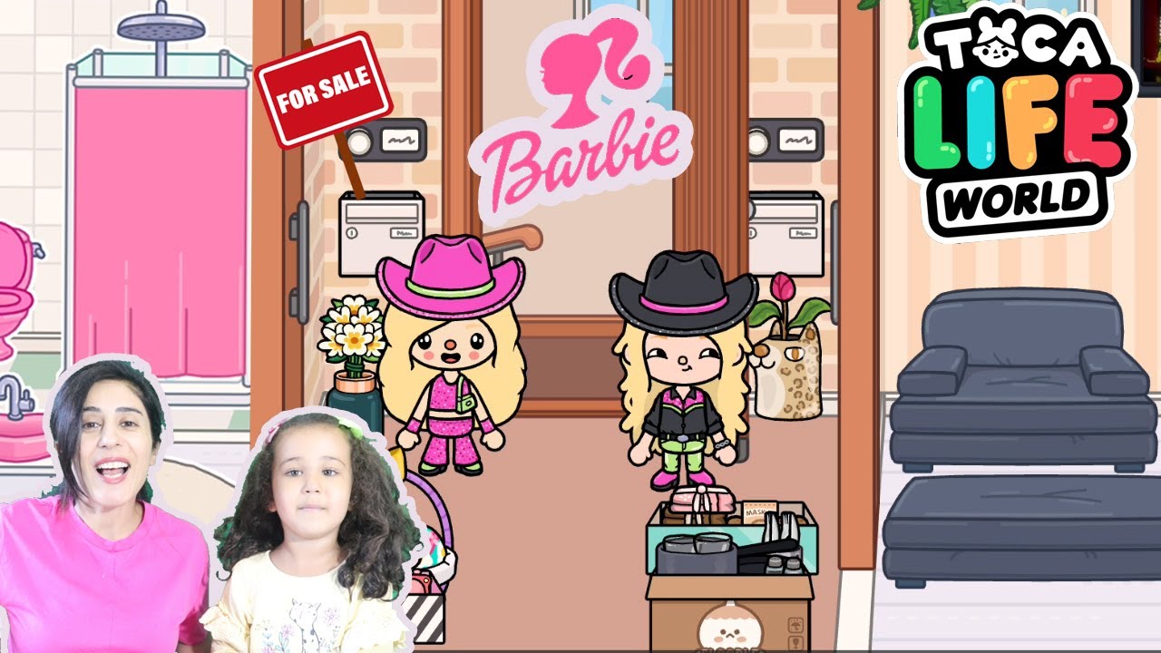 Toca Boca İyi Barbie Kötü Barbie Apartmanda Komşu Oldular Dairelerinin Eşyalarını Değiştirdiler