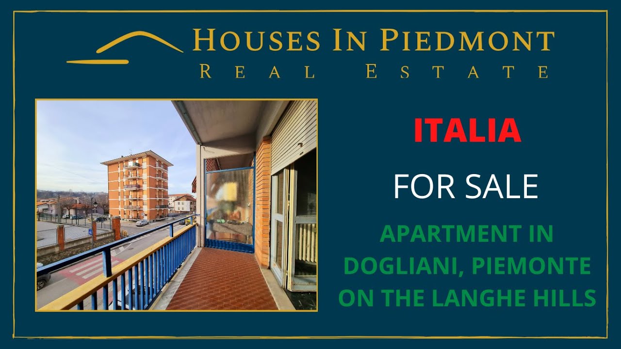 Apartment For sale in Italy. Dogliani, Piemonte. On the Langhe Hills.