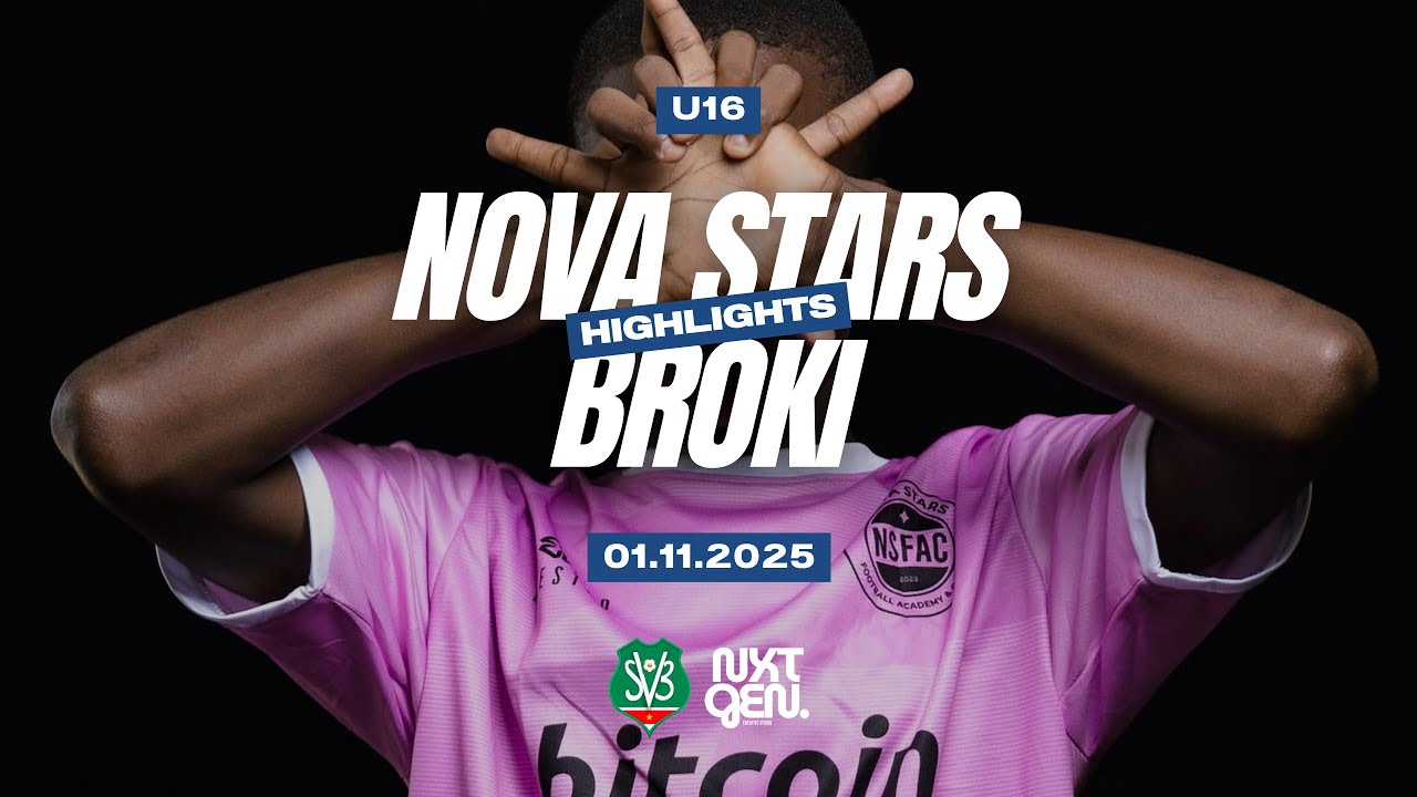Nova Stars U16 - SV Broki U16 (Highlights) | Matchday 1 | SVB Jeugdcompetitie 2025/2026