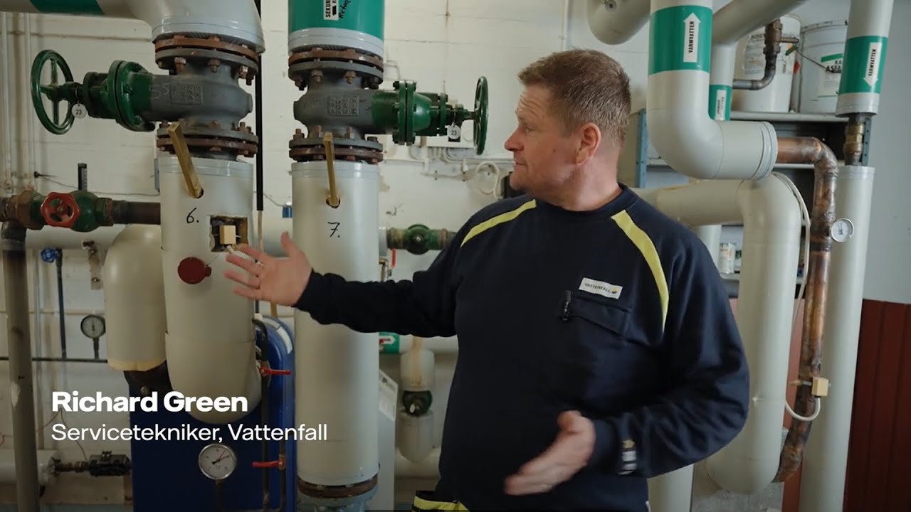Så fungerar fjärrvärmecentralen i ett flerfamiljshus