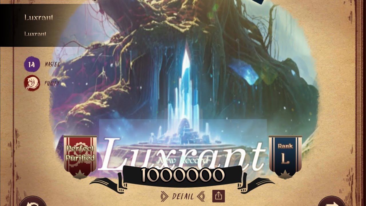 【Lanota】 Luxrant — Luxrant 【MASTER 14】 Perfect Purified 