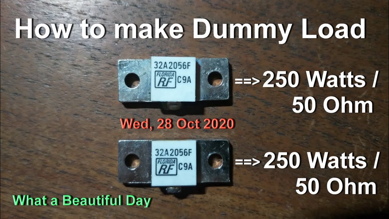 Dummy Load w/ R Flange, how to make ( Tutorial )