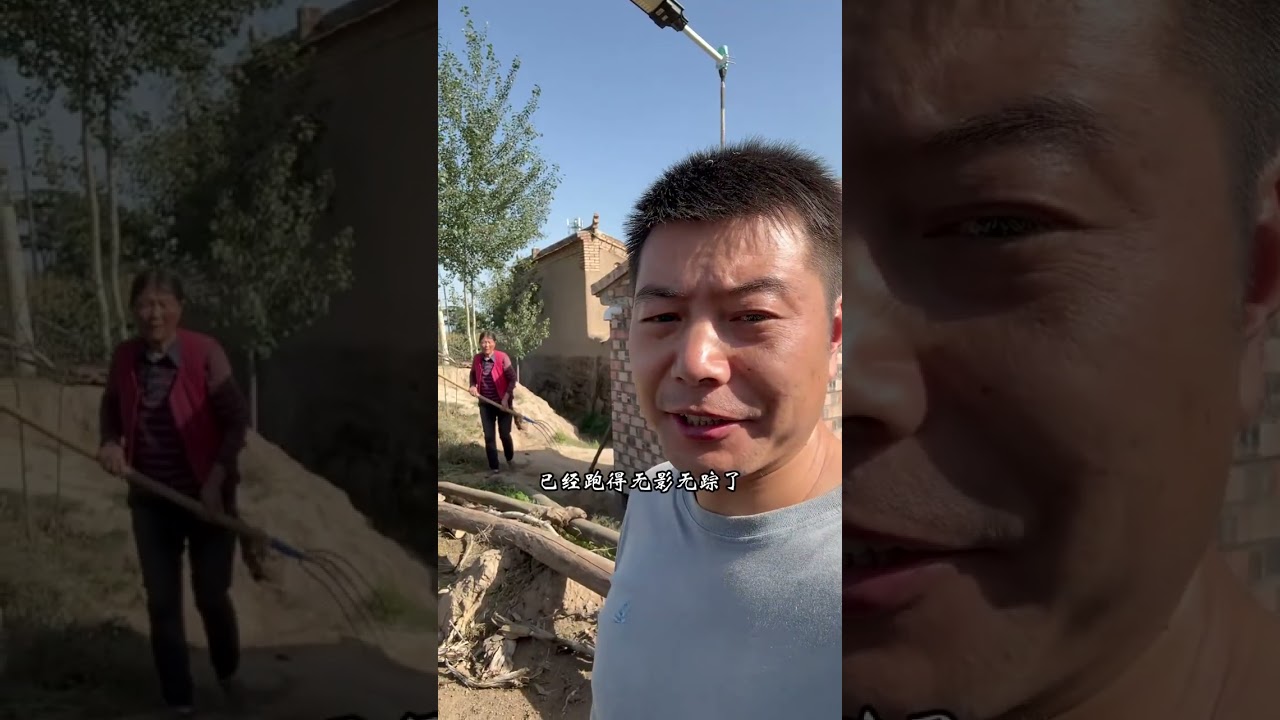 蛇，你怕吗？屋后的草堆里来了一位不速之客，老妈听了有点害怕，决定把草堆翻个遍也要找出来把它请走#记录真实生活 #陇上阿斌 #甘肃农村的烟火气 #蛇 #需要大声安利的烟火气美食