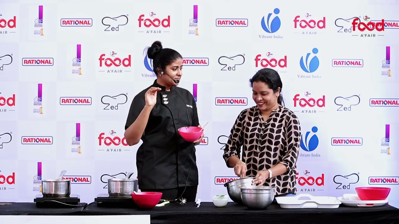 Chef Nikitha Umesh at the 2nd Edition of FoodA'Fair | Live Cooking Session | #foodexpo #fandb