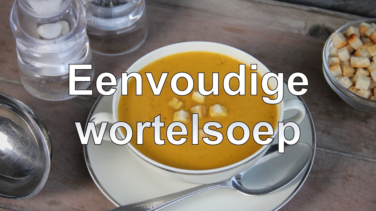 Eenvoudige wortelsoep
