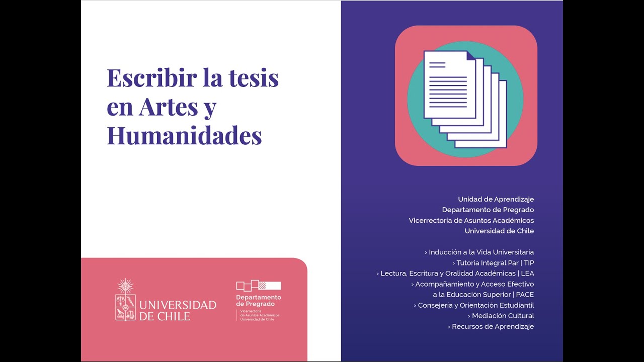 Taller: Escribir la tesis en Artes y Humanidades.