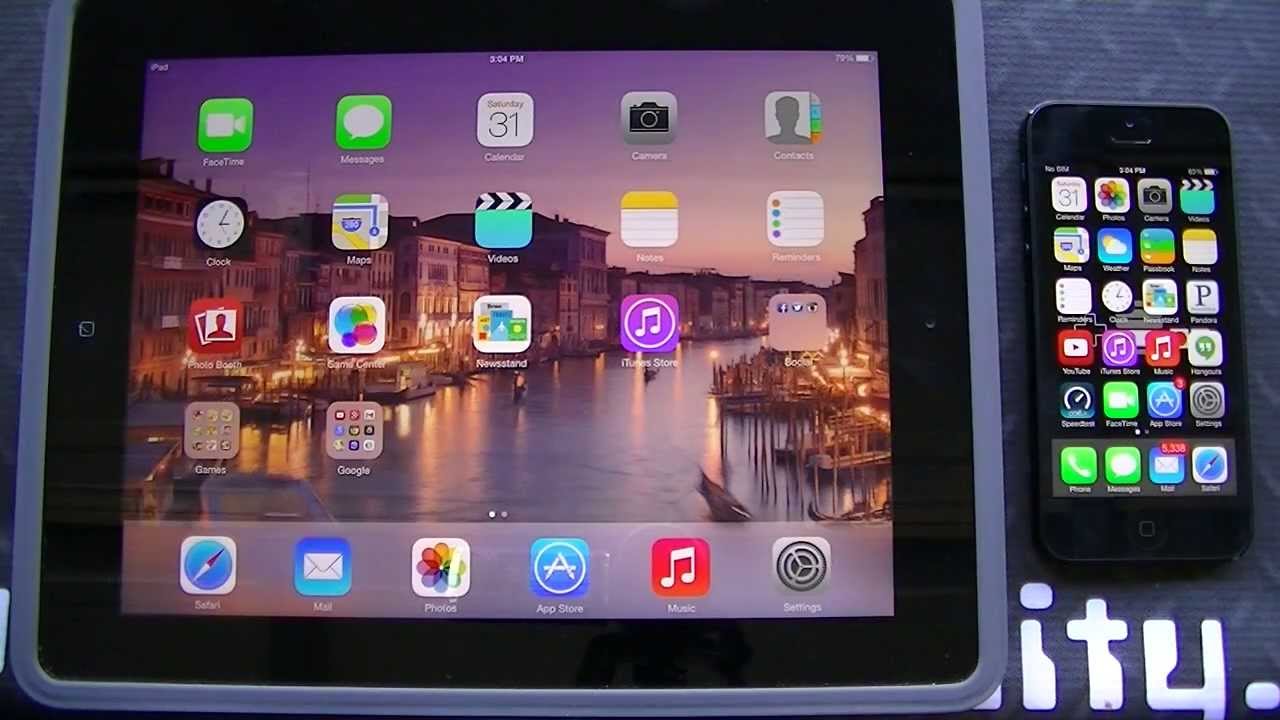 iPhone 5 и iPad 4 &mdash; оба работают под управлением iOS 7 Beta 6