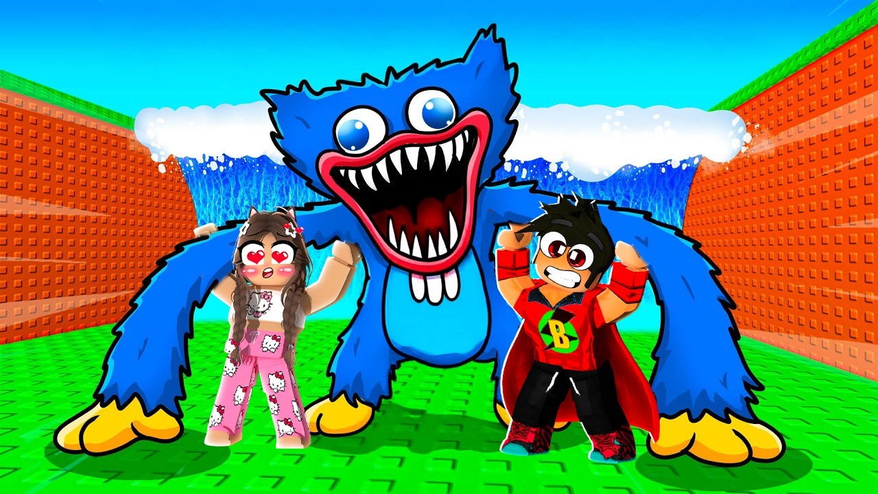 AYBÜKE İLE HUGGY WUGGY KARAKTERLERİNİ ÇALDIK 🤣 Roblox +1 Escape Poppy Playtime