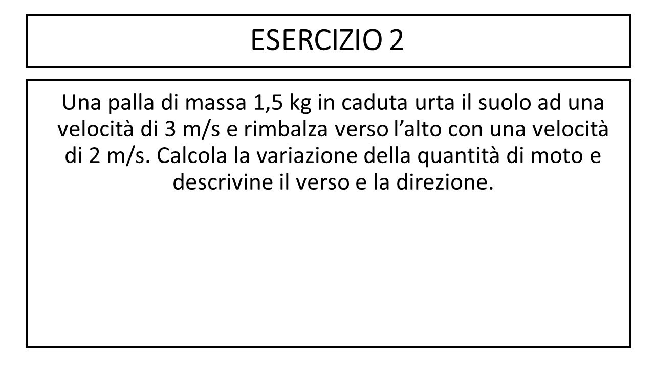 Quantità di moto - Esercizio #2