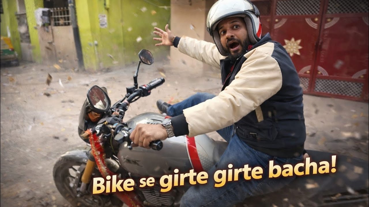 Bike se girte girte reh gaya 😯☹️