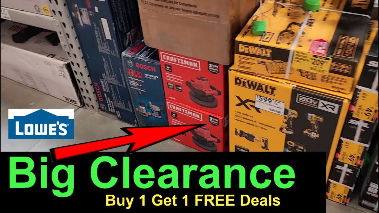 Big Clearace + Buy 1 Get 1 FREE Deals @ Lowes