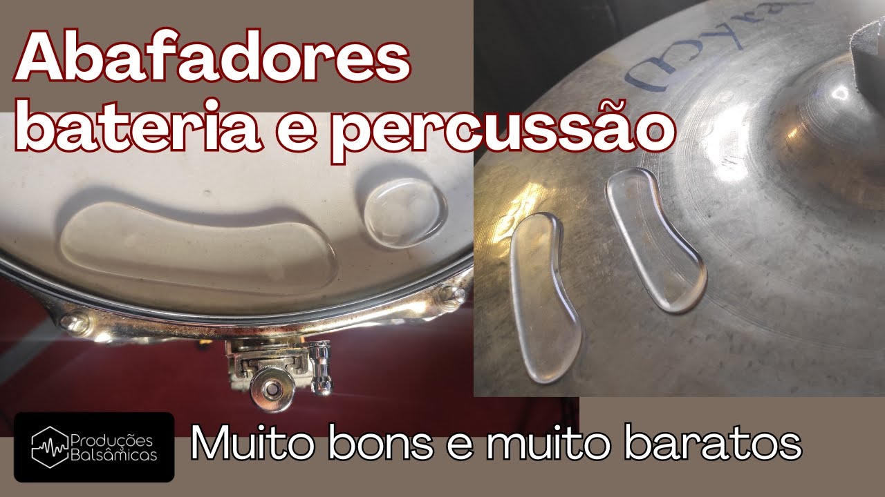 BATERIA E PERCUSSÃO - Abafadores em silicone. Muito bons e baratos - custo benefício