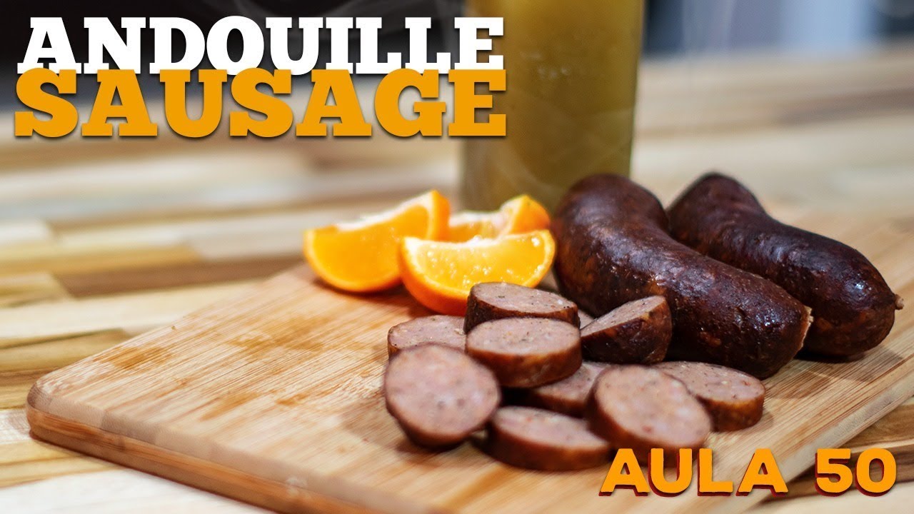Aula 50 - Andouille Sausage (Como fazer lingui&ccedil;a defumada) / Cansei de Ser Chef