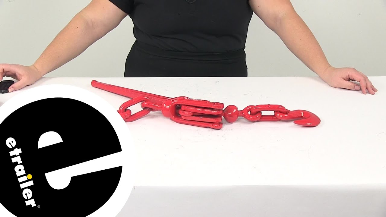 etrailer | Complete Breakdown of the Titan Chain Lever Type Load Binder for 3/8