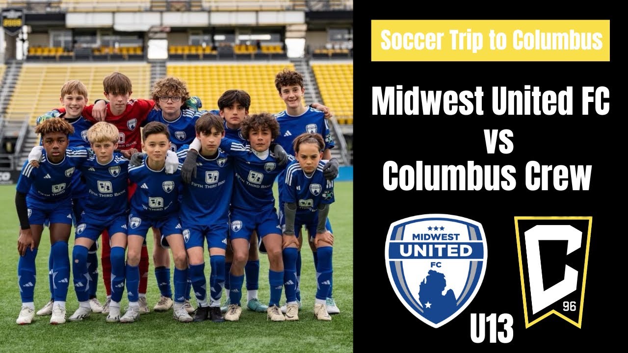 Soccer Trip to Columbus | Midwest United FC vs Columbus Crew U13 MLS Next game Highlights