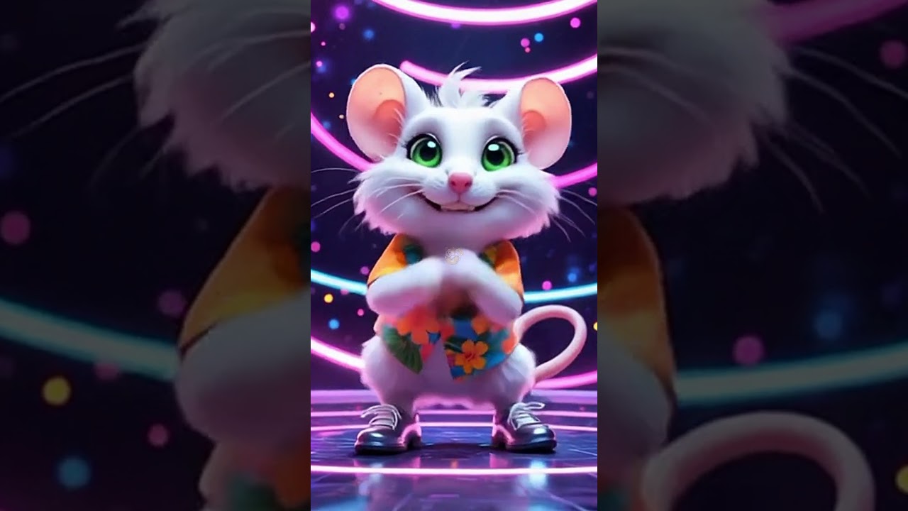 Dancing clown mouse #shorts #animation
