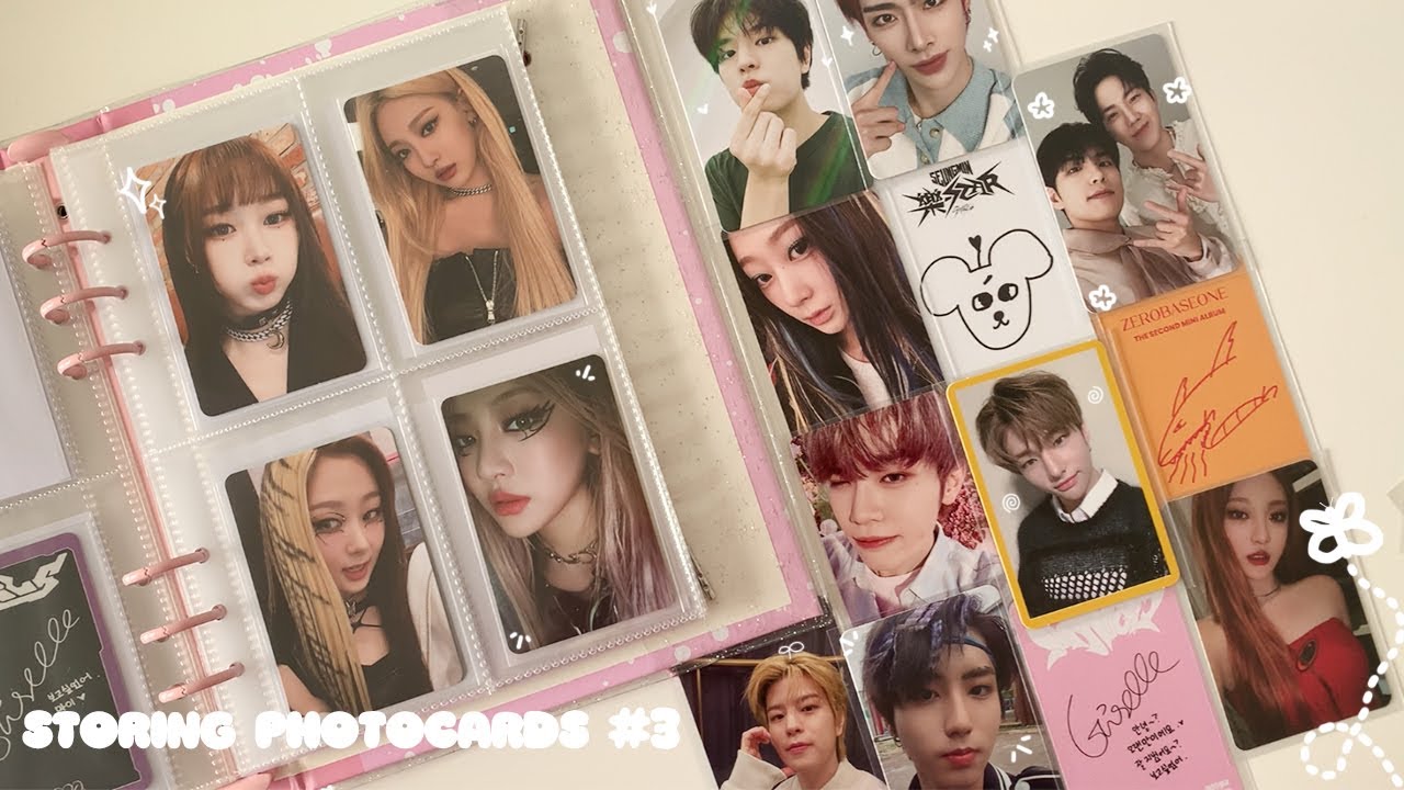 storing photocards #3 ♡ ot8 stray kids, zerobaseone, aespa + day6!