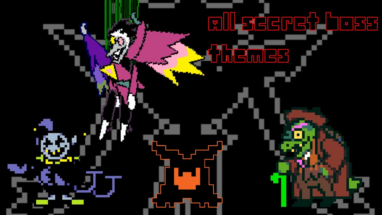 DELTARUNE ALL SECRET BOSS THEMES (Ft. The Roaring Knight)