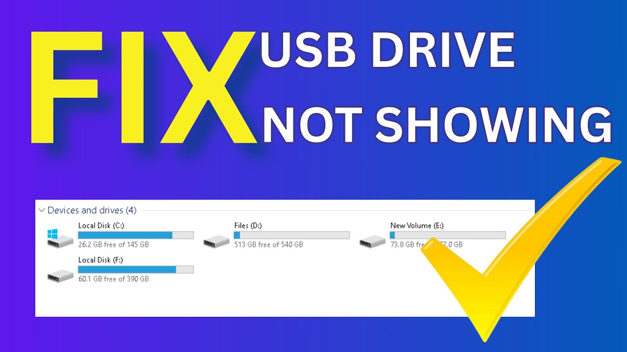 Pendrive NOT SHOWING UP? Fix It Now! (Windows 10/11)