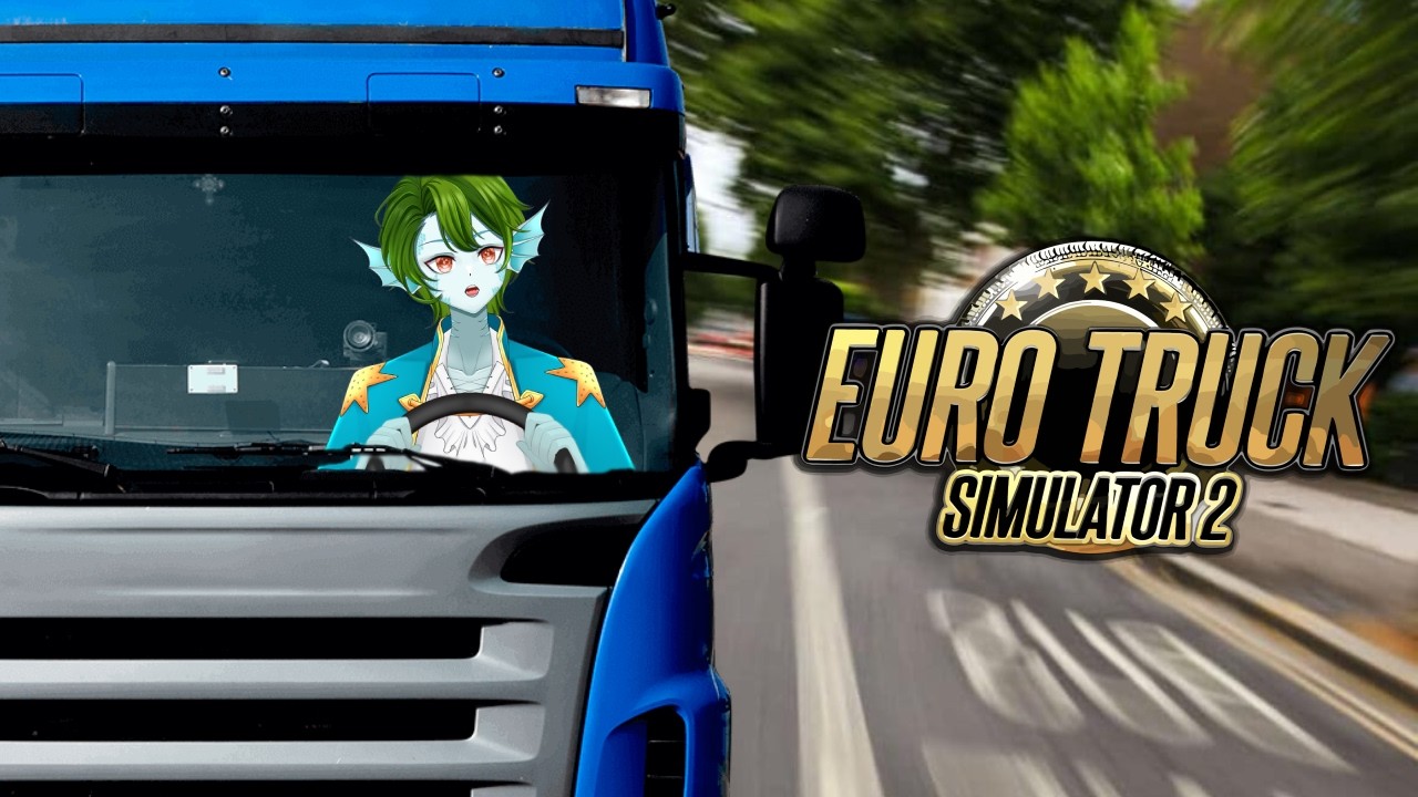 fish learns to drive - Euro Truck Simulator 2 stream VOD part 1