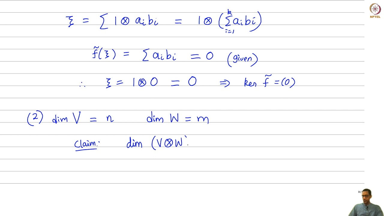 Problem session – tensor products of vector spaces