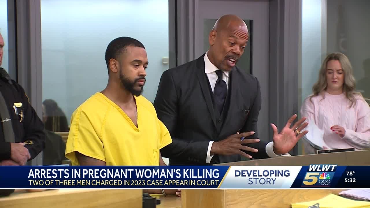 2 of 3 men charged in murder of pregnant woman in Colerain Township appear in court
