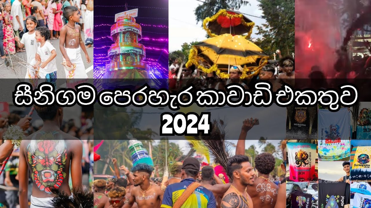 සීනිගම පෙරහැරේ කාවාඩි එකතුව | Seenigama Perahera 2024 | Kawadi Papare Srilanka