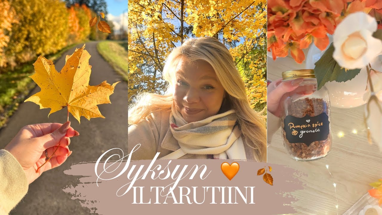 Arkivlogi & Syksyn iltarutiini ( 16-22 )🧡Pumpkin spice granola | nellarosaliina