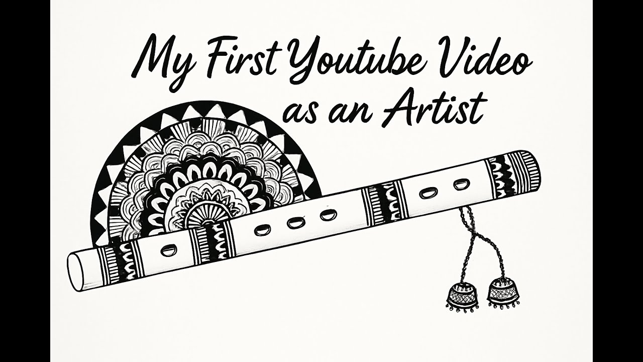 Handmade Flute Mandala Art for beginners✨| Aesthetic Creativity 