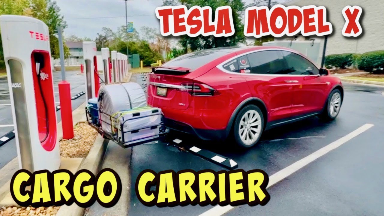 Новый комплект для буксировки и багажник для запасных шин Tesla Model X (плюс возможности наддува!)