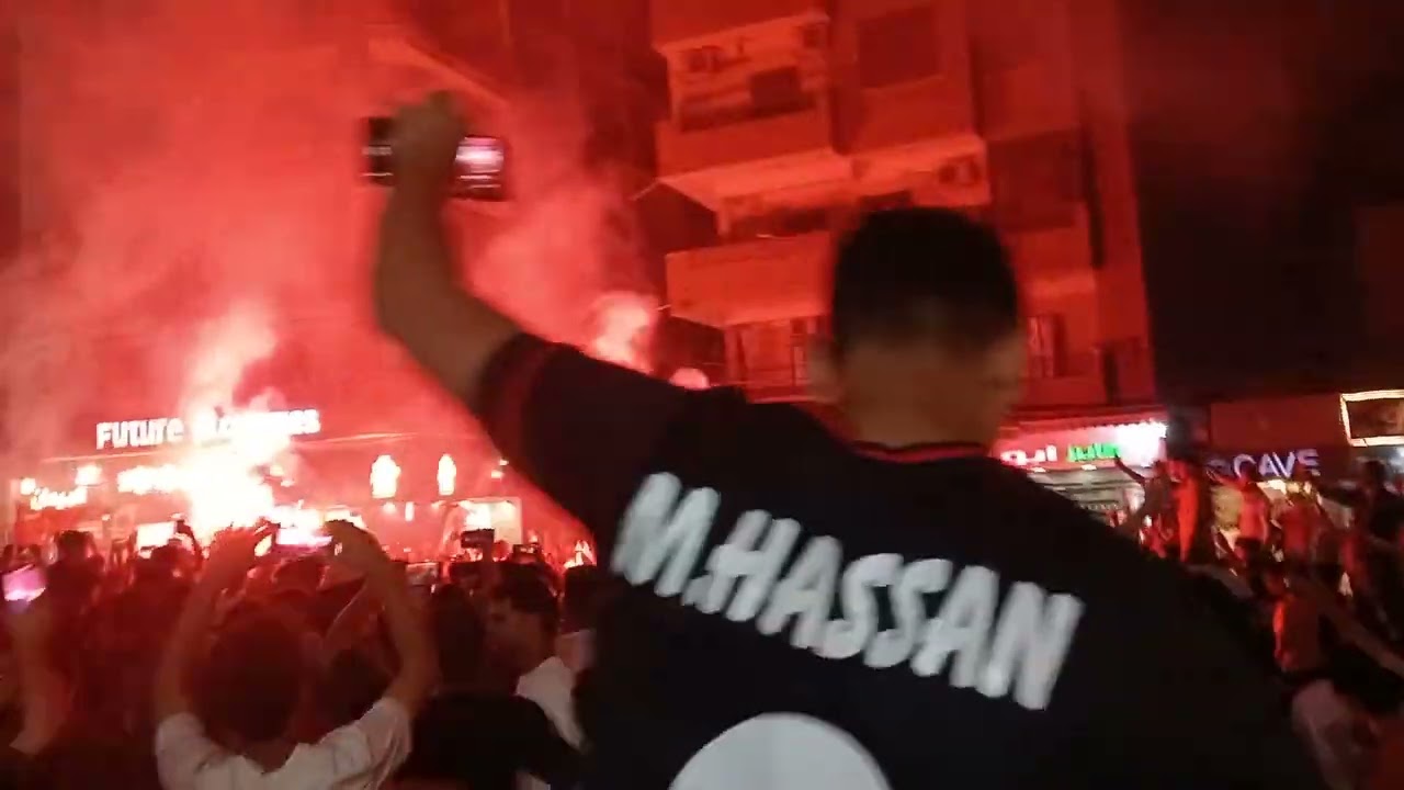احتفالات ابطال نص العالم الاهلي بطل نصف العالم