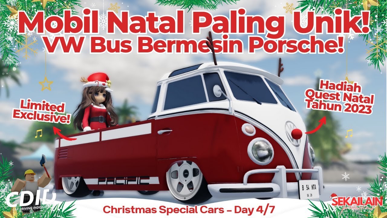 Day 4 Mobil Natal CDID. VW Bermesin Porsche! Hadiah Quest Natal Tahun 2023!