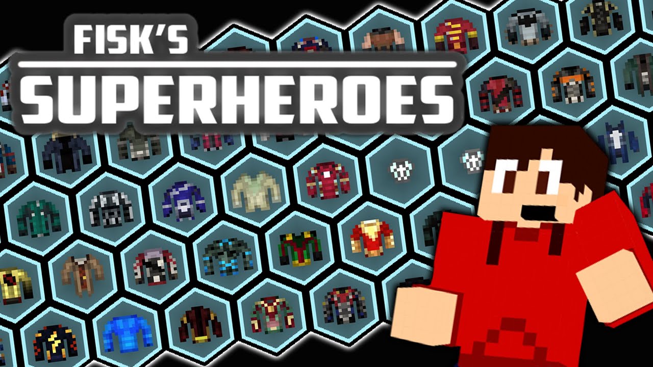 BE SPIDERMAN, IRONMAN, AND MANY MORE!!! - Fisk's Superheroes 1.7.10 MINECRAFT MOD SHOWCASE