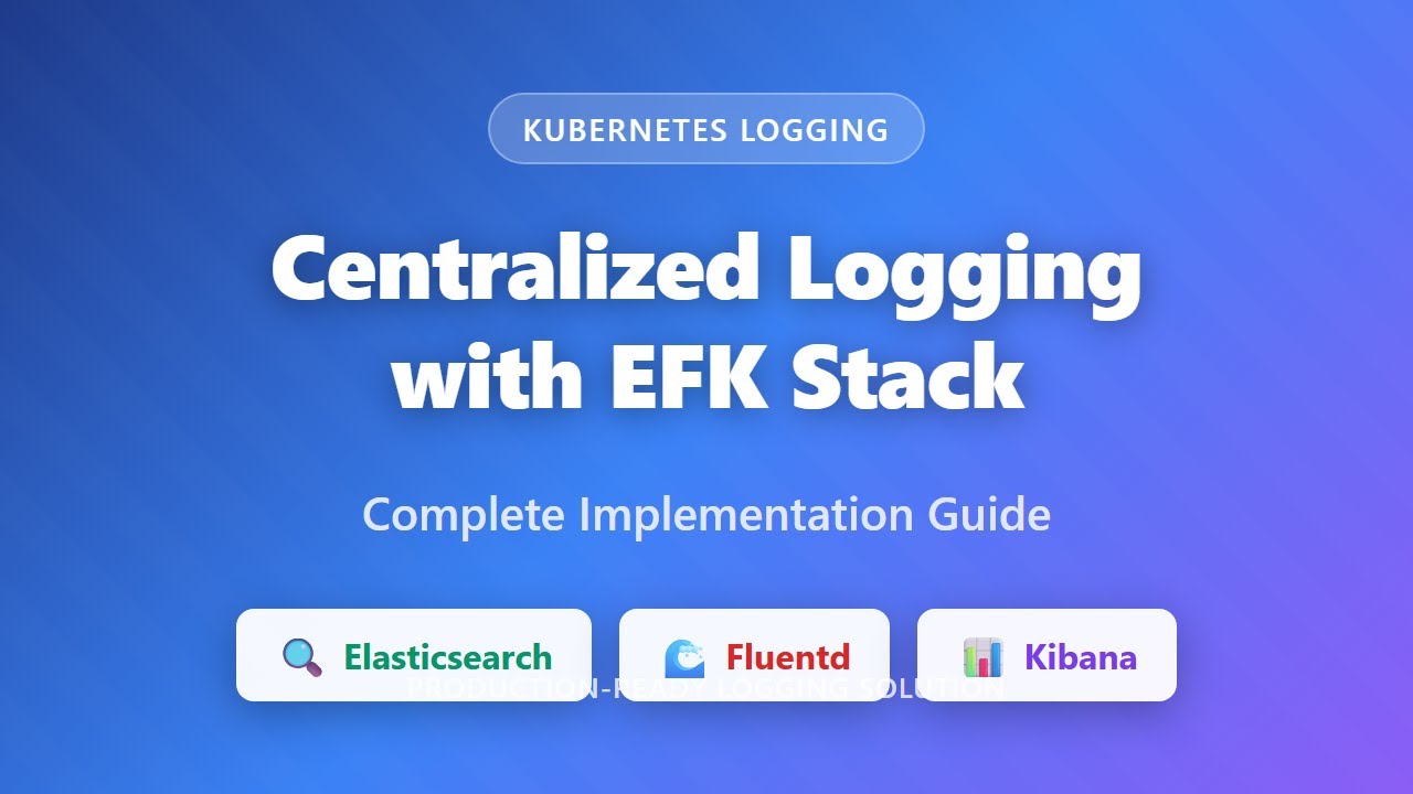 Централизованное ведение журнала Kubernetes: полное руководство по стеку EFK (Elasticsearch, Flue...