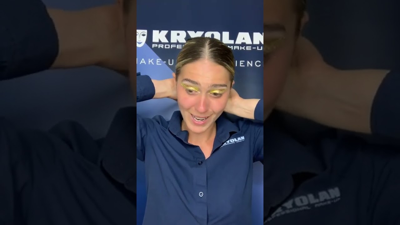 Gold Glitter Eye Makeup Demo