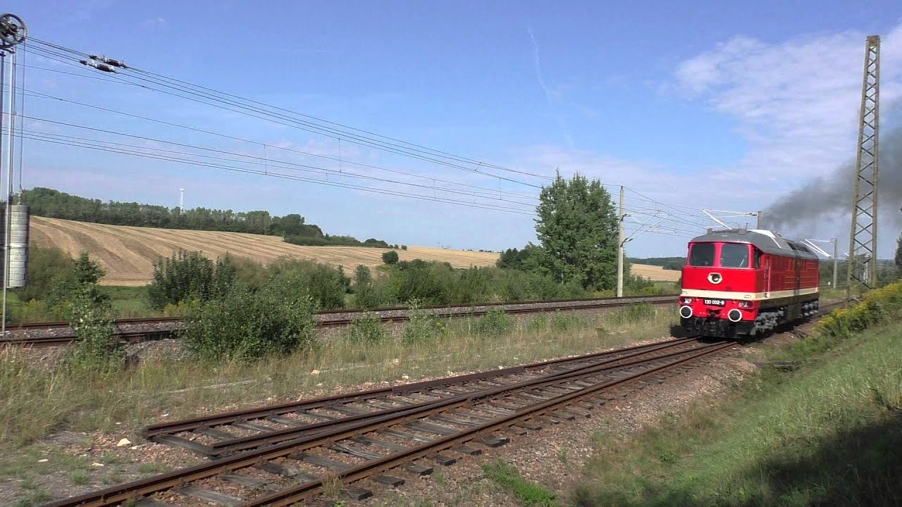 BR 130 002-9 auf dem Paradegleis der SEM Chemnitz Hilbersdorf 24. Heizhausfest 29.08.2015