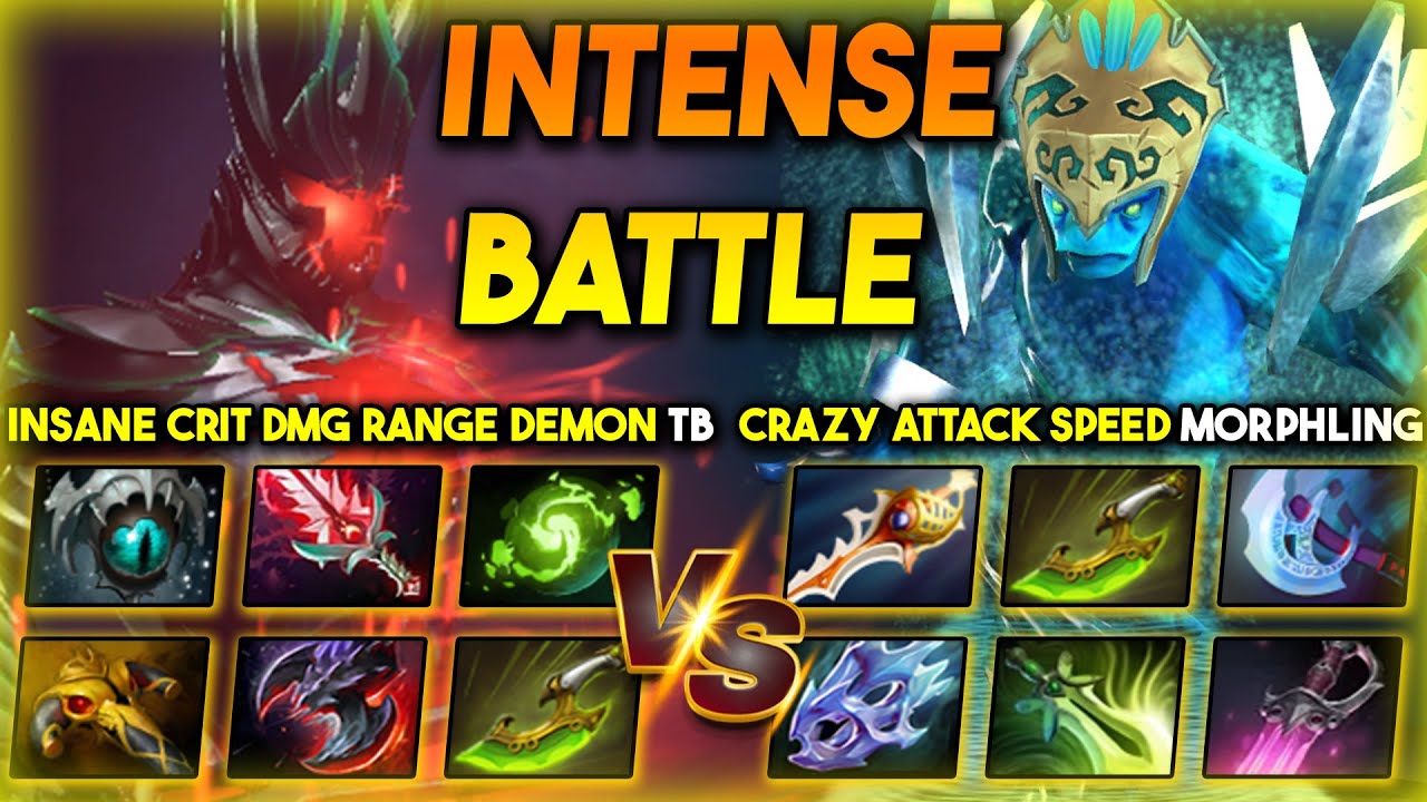 INTENSE CARRY BATTLE | INSANE CRIT DMG RANGE DEMON TERRORBLADE VS. CRAZY ATTACK SPEED MORPHLING