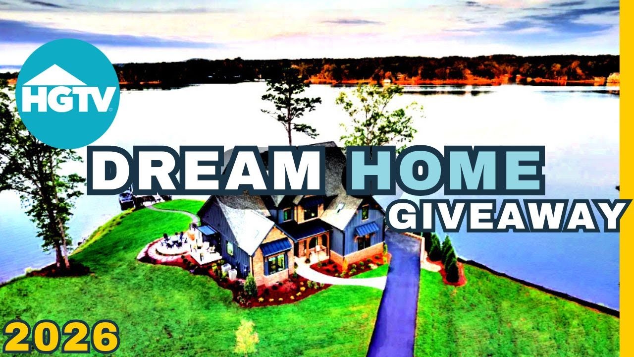 Загляните в дом мечты у озера от HGTV 2026 года!