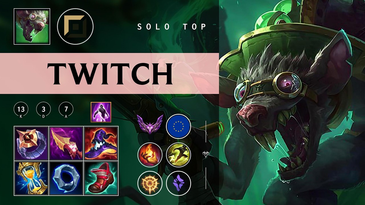 Twitch Top vs Fiora - EUW Master Patch 26.04
