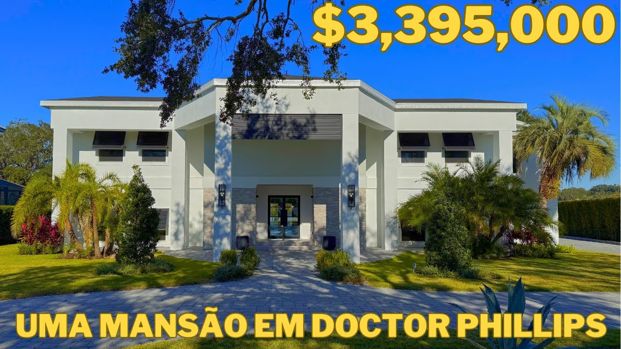MANSÃO DE FILME AMERICANO EM DOCTOR PHILLIPS, ORLANDO FL 🇺🇸 | CLÁUDIO MACIEL REALTOR