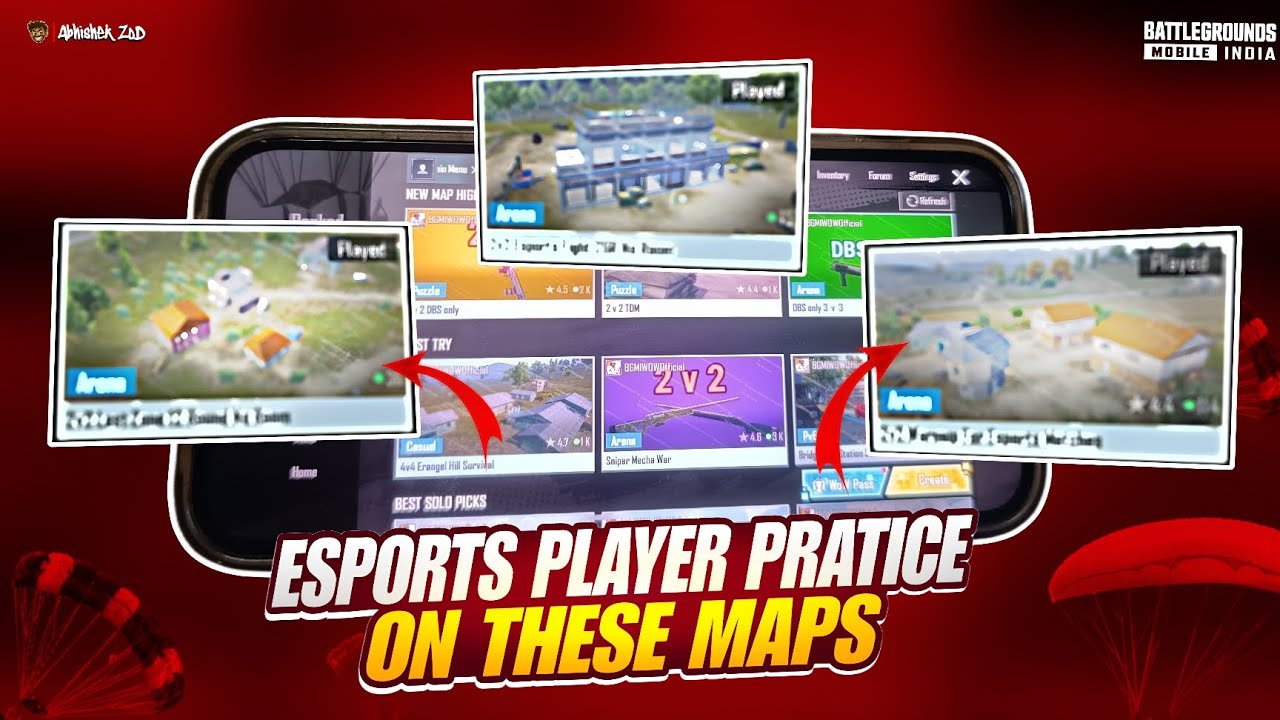 Top 3 BGMI WOW Maps Every Esports Player Uses for Close Range Practice 🎯