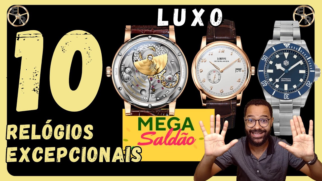 10 rel&oacute;gios excepcionais que eu indico do Aliexpress , aproveite o Choice Day Ezequias Relojoeiro