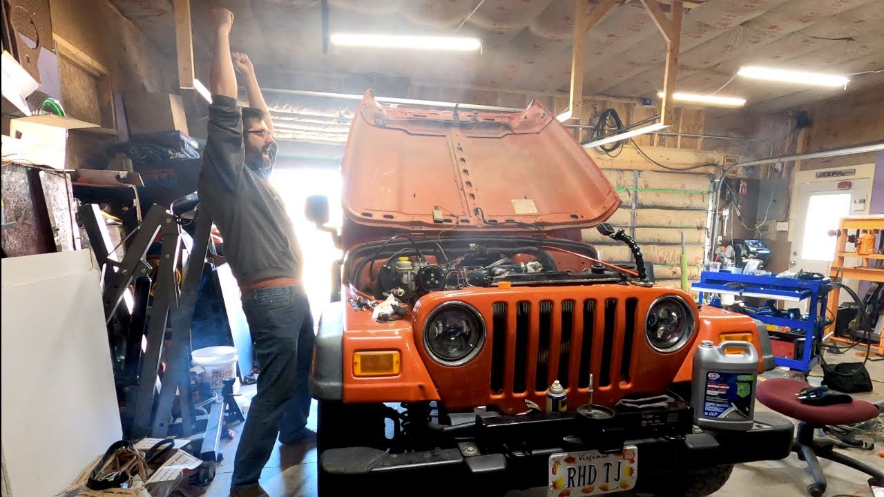 My Kubota Diesel Swap TJ Wrangler Runs! [Diesel RHD TJ Wrangler - 51]