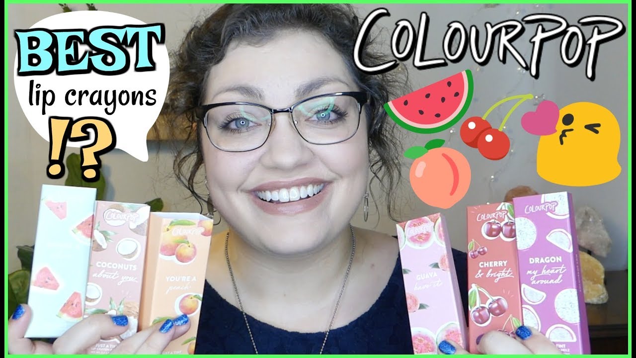 ColourPop Just A Tint Lip Crayons | FULL COLLECTION Swatches & Review!!!