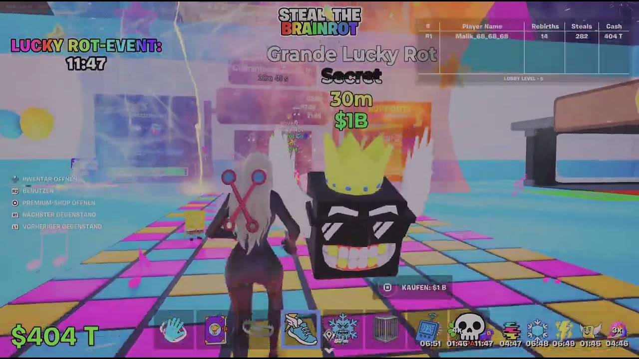 Fortnite_steal the brainrot admin abuse22.2