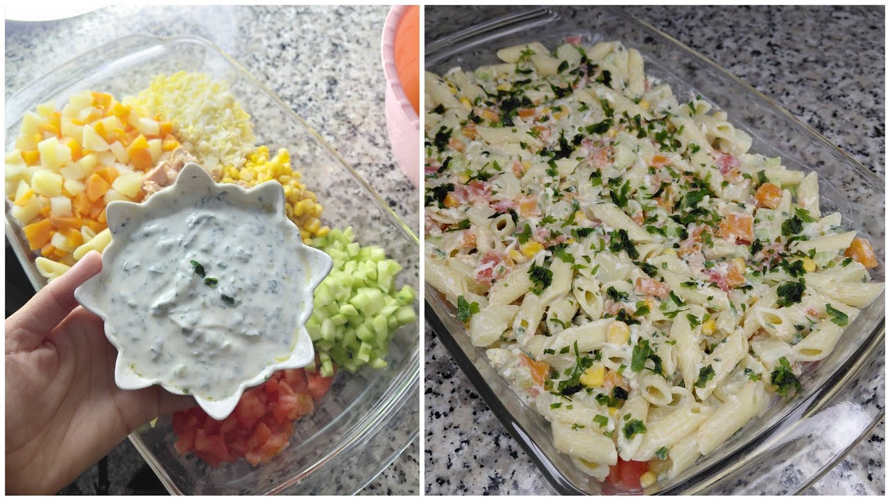 Salade très saine et rapide سلطة متنوعة صحية مع صلصة منزلية لذيذة 😋 