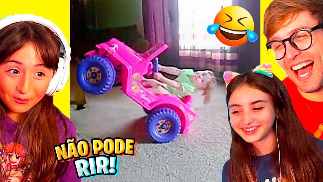 MINHAS FILHAS SÃO MUITO RUINS NESSE TESTE! OS SHORTS MAIS ENGRAÇADOS no TENTE NÃO RIR SUPREMO!