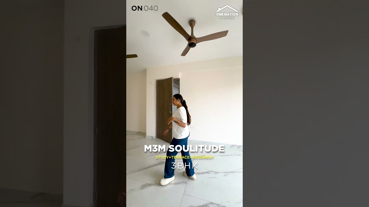 शानदार 3Bhk Flat for Rent in M3M Soulitude Gurugram Sec 89 | One Nation ON040