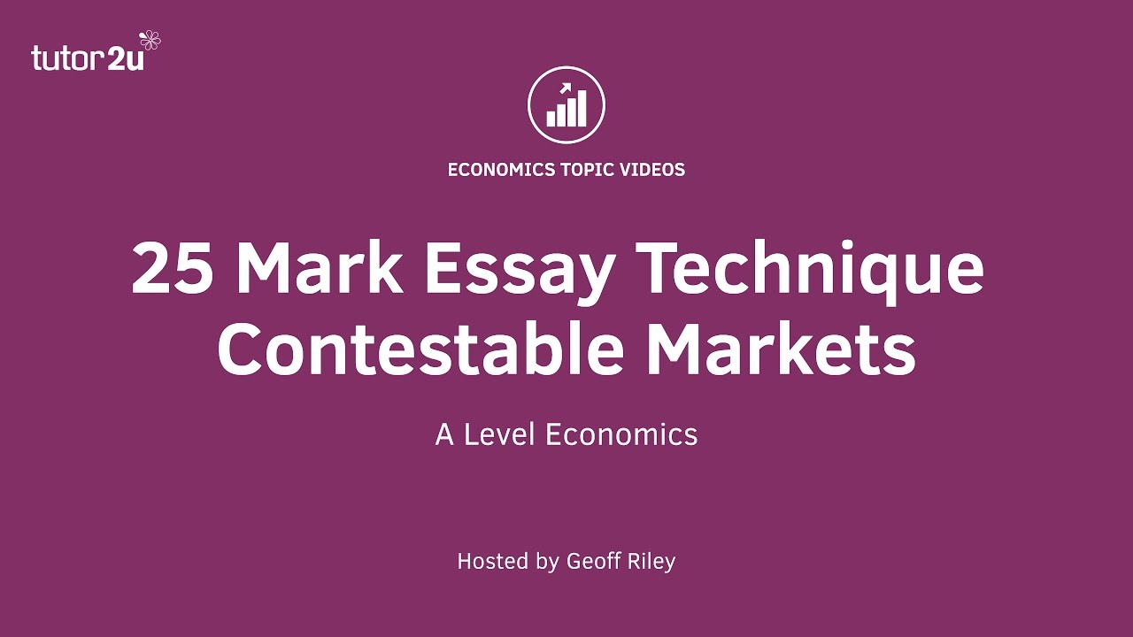 Economics Essay Technique - Competition and Consumer Welfare